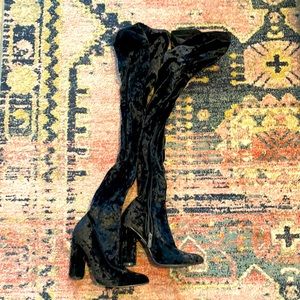 Thigh High Velevet Heels